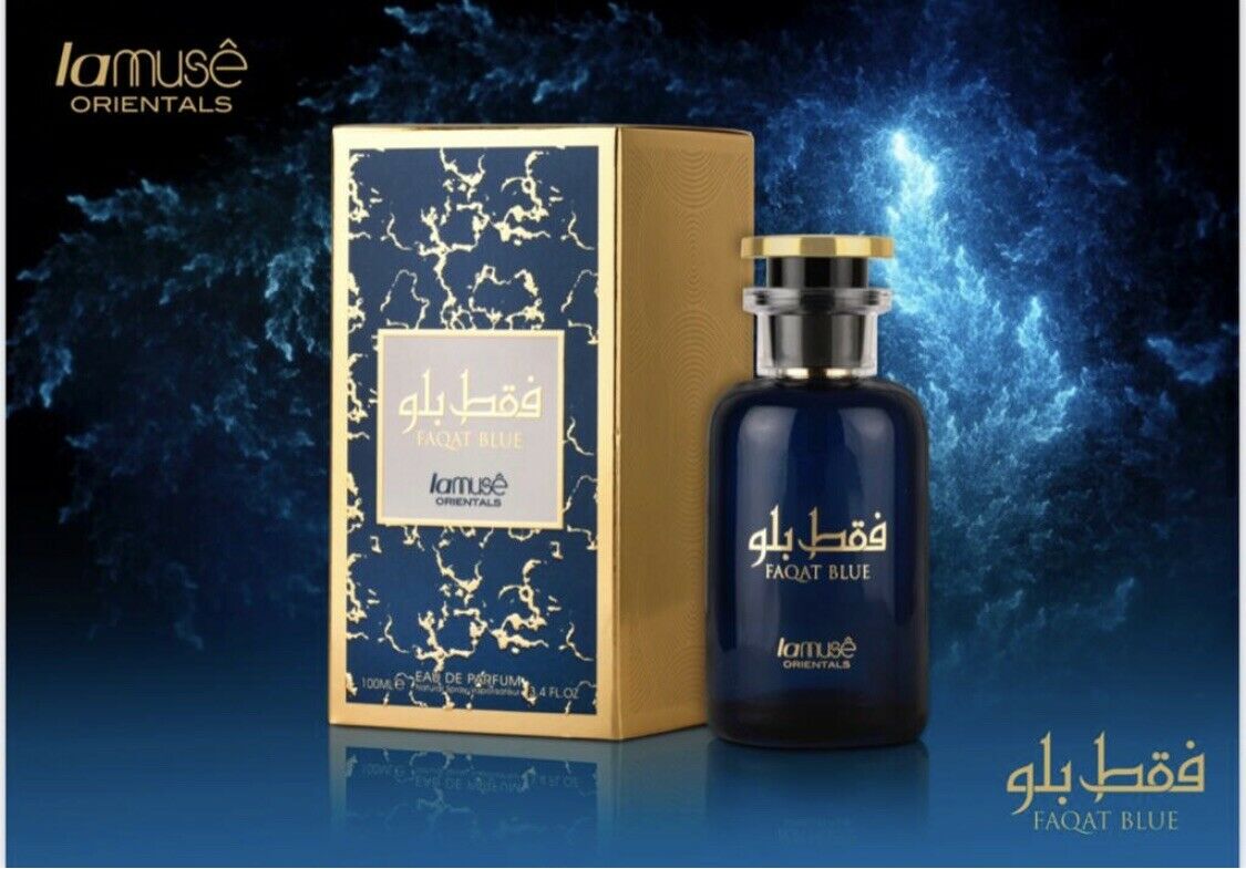 Aris Perfumes Faqat Blue Eau de Parfum Spray (100 ml ) by Lamuse Orientals (Lattafa)