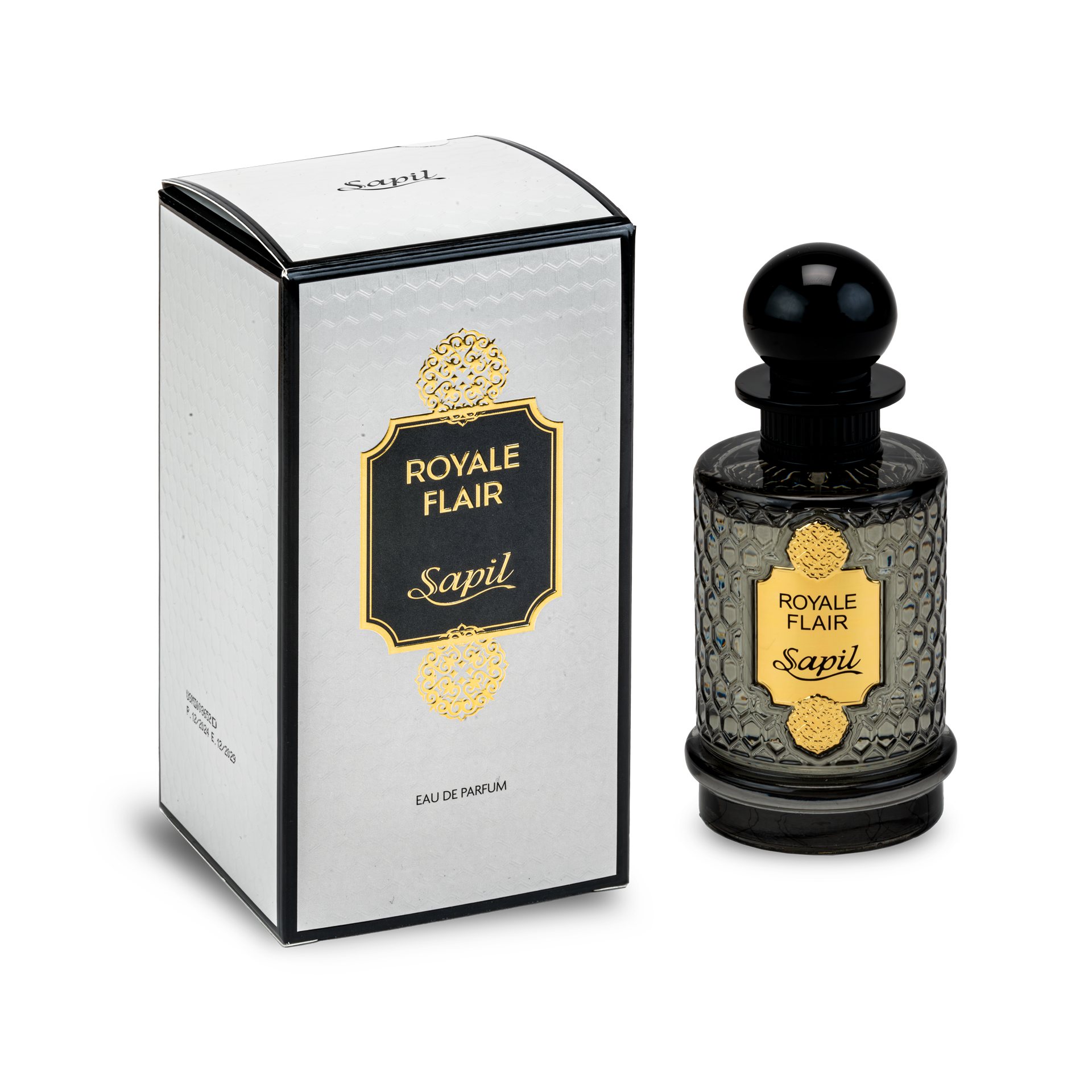 Sapil Royale Flair Eau de Parfum for Men & Women 100ml - Long Lasting Luxury Floral Woody Fragrance Perfume with Elegant Unis