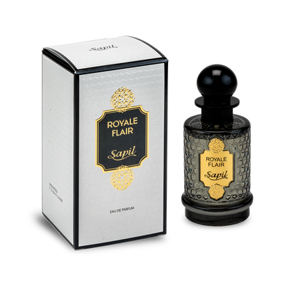 Sapil Royale Flair Eau de Parfum for Men & Women 100ml - Long Lasting Luxury Floral Woody Fragrance Perfume with Elegant Unis