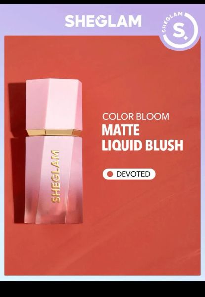 Sheglam Color Bloom Liquid Blush in Shade Devoted 5.2 ml Natural Flush & Long-Lasting Glow