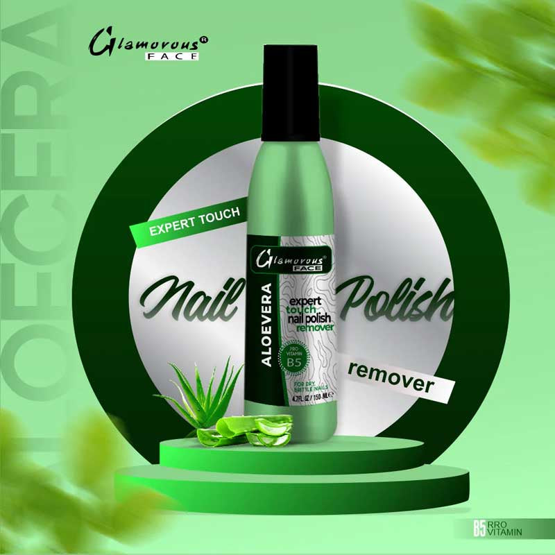 Glamorous Face Liquid Nail Remover Small 75ml (ALOEVERA)