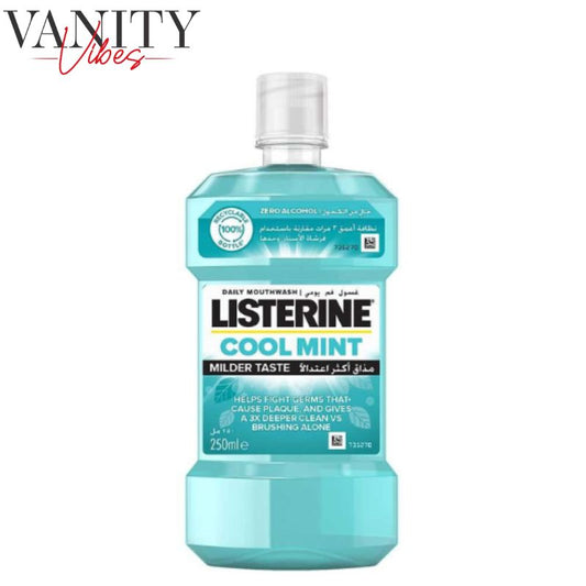 Listerine Cool Mint Mouthwash 250ml Refreshing Breath & Germ Protection
