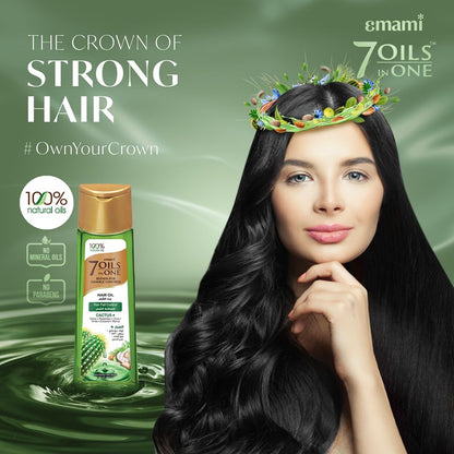 Emami 7 In 1 Hair Fall Control Cactus Hair Oil 50ml