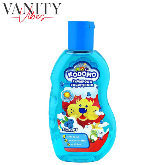 Kodomo Blueberry Antibacterial Shampoo & Conditioner For Kids 200ml