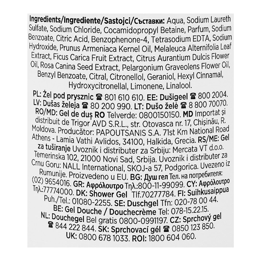 Lux Botanicals Freesia & Tea Tree Oil Daily Shower Gel 500ml Purifying Cleanse & Fresh Skin