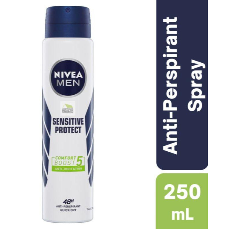 Nivea Men Sensitive Protect Quick Dry Anti-Perspirant Deodorant Spray 250ml