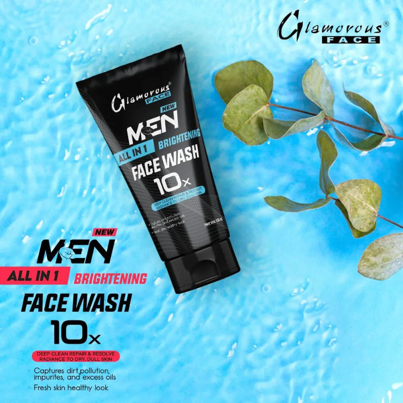 Glamorous Face All In 1 Brightening Men Face Wash 10x 150ml