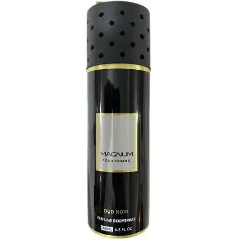 Armaf Magnum Pour Homme Oud Noir Perfume Body Spray 200ml Masculine Oud & Bold Fragrance
