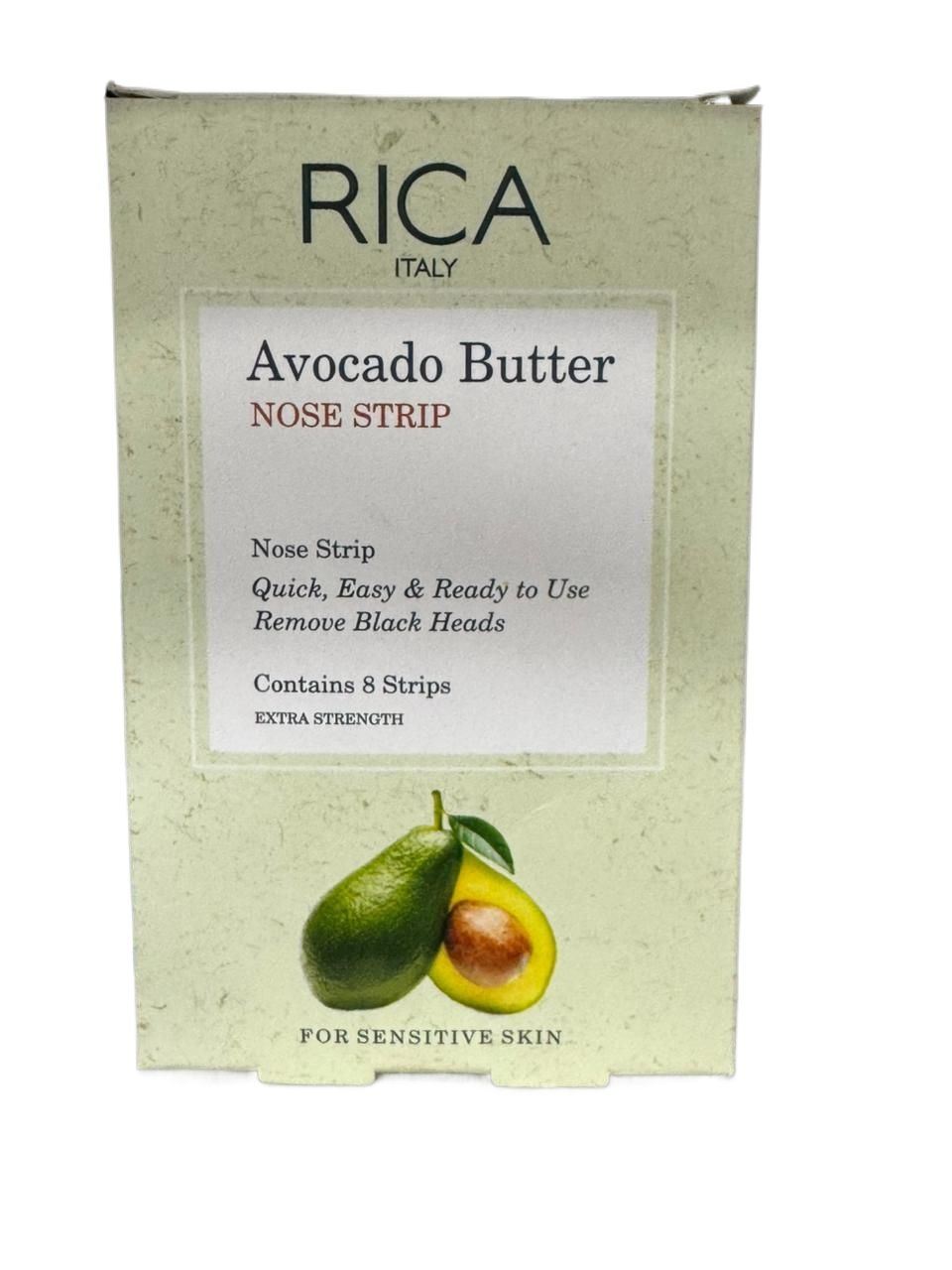 Rica Avocado Butter Nose Strip for Sensitive Skin 8 Strips