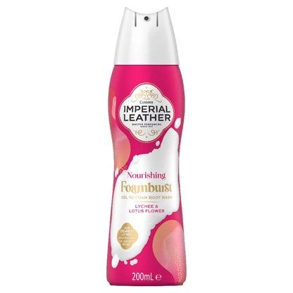 Imperial Leather Nourishing Foamburst Lychee & Lotus Flower Gel To Foam Shower Gel 200ml