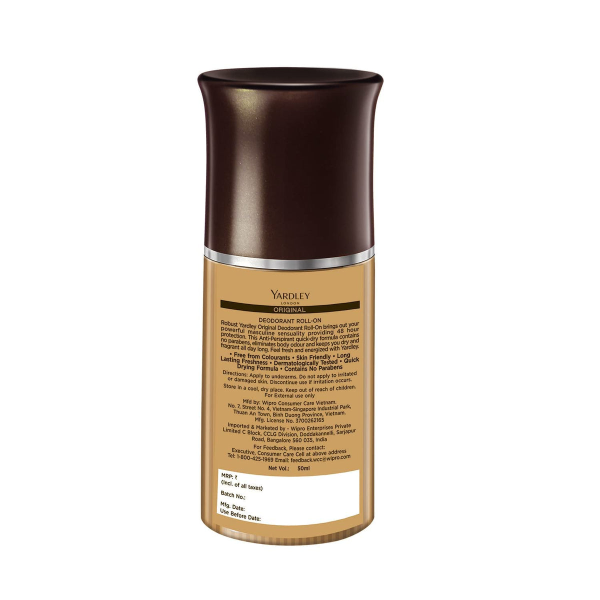 Yardley London Original Deodorant Roll On 50ml