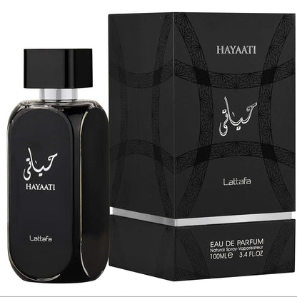Lattafa Hayaati Black For Men EDP 100ml – Long Lasting Fresh & Woody Perfume