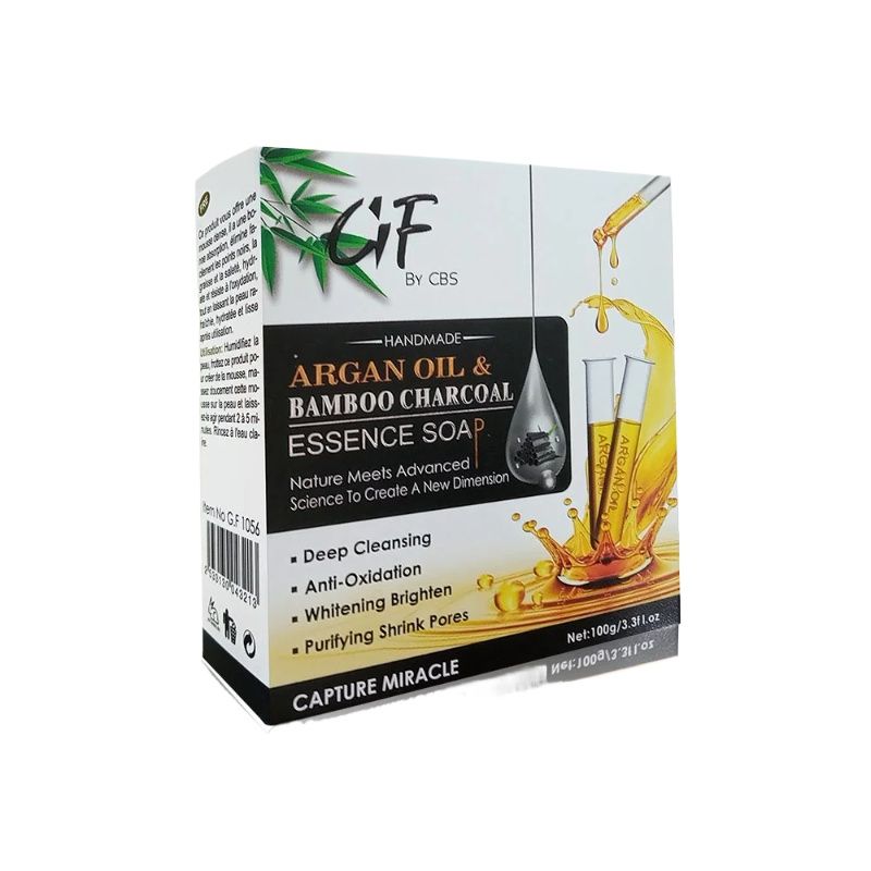 Glamorous Face Argan Oil & Bamboo Charcoal Essence Soap