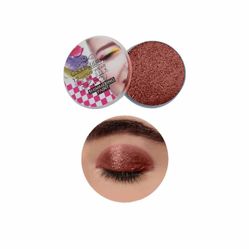 Color Institute Shimmer Eyeshadow . Eye Shimmering Paint (Shade:12) (Party Pink)