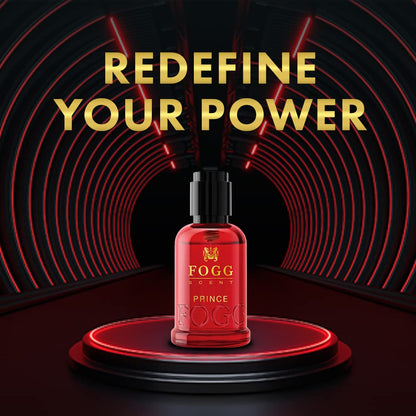 Fogg Scent Prince Perfume Eau de Parfum 30ml - Long Lasting Fresh Fragrance Spray for Men, Compact Travel Size