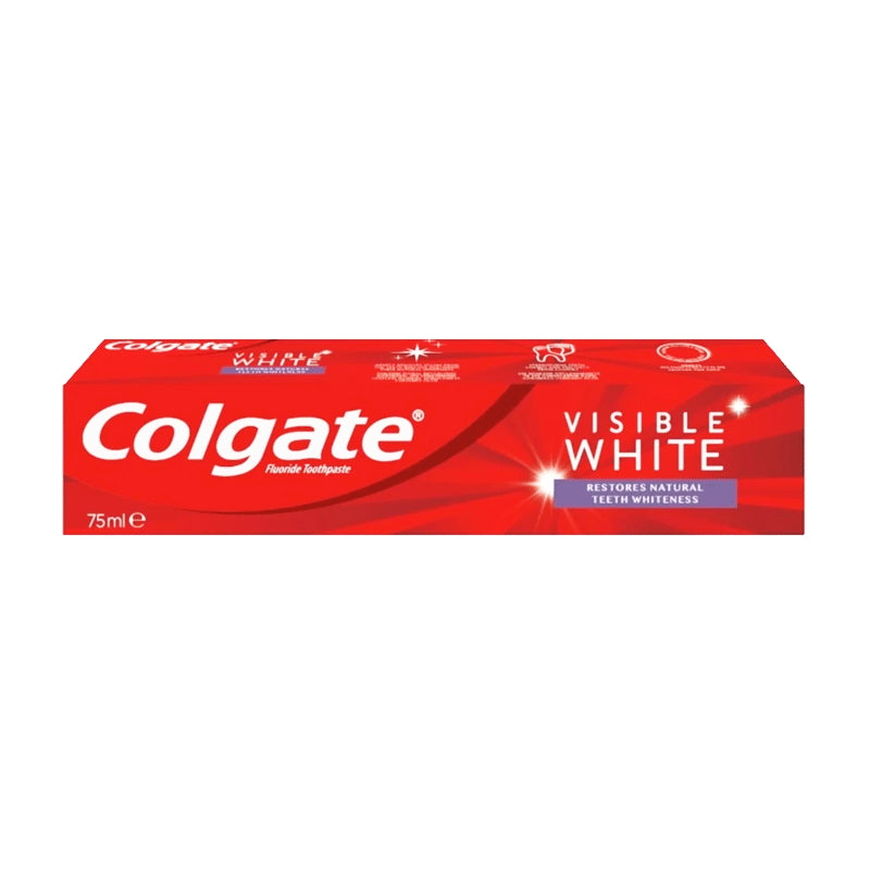 Colgate Visible White Toothpaste 75ml Restores Natural Teeth Whiteness & Bright Smile