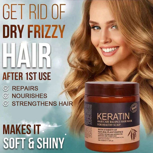 Keratin Hair Mask Brazil Nut for Healthy Scalp 500ml
