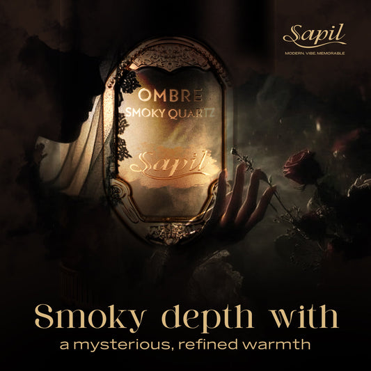 Ombre Smoky Quartz Eau De Parfum for Men & Women 100ml – Long Lasting Smoky Woody Fragrance Perfume with Warm Amber Notes, Lu