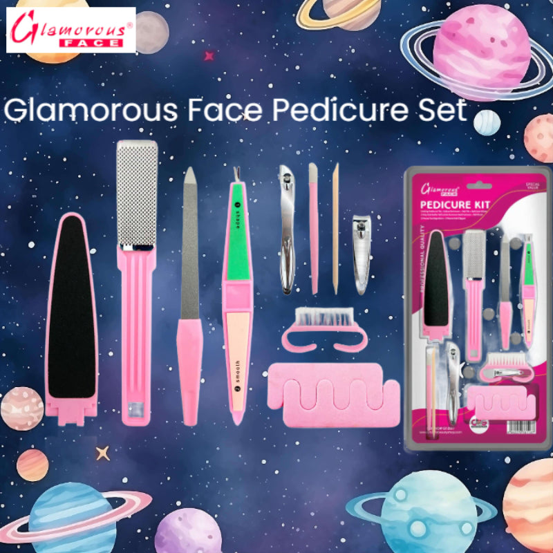 Glamorous Face Pedicure Set