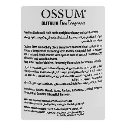 Ossum Love Spell Body Mist 250ml Long-Lasting Sweet & Romantic Fragrance