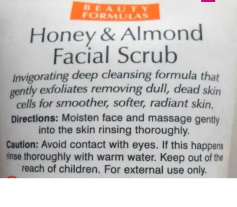 Beauty Formulas Face Scrub Honey & Almond 150ml