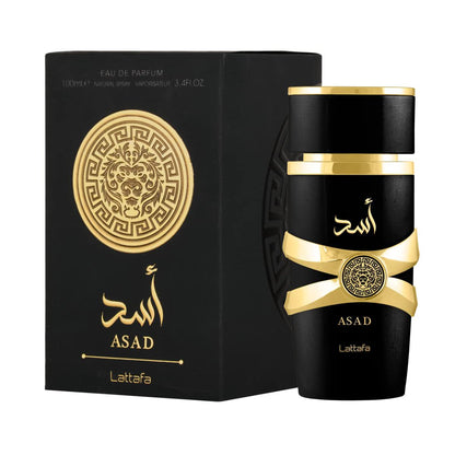 Lattafa Asad Eau de Parfum 100ml - Original Long-Lasting Unisex Perfume for Men & Women