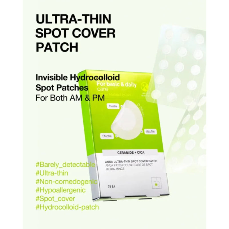 ANUA Ultra Thin Spot Cover Patch 75 Ea Skin Care Beauty Products