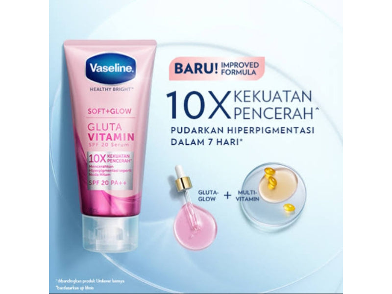 Vaseline Healthy Bright Soft + Glow Gluta Vitamin SPF 20 Serum 180ml
