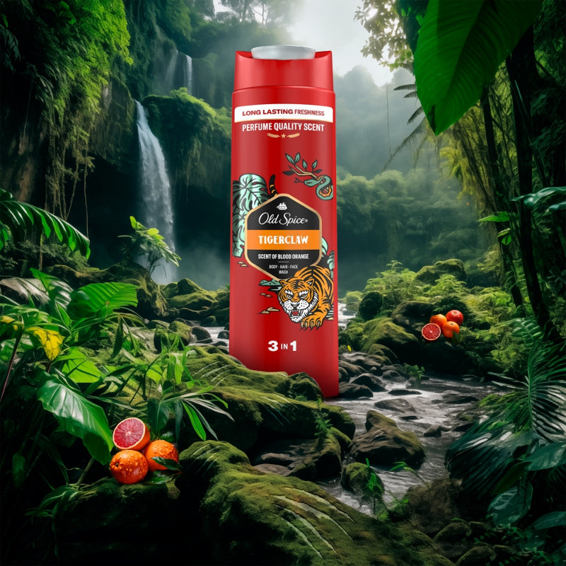 Old Spice TigerClaw 3-In-1 Hair / Body / Face Wash 400ml