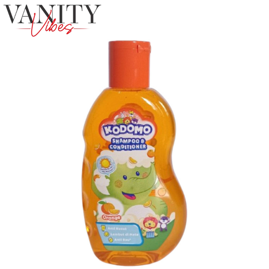 Kodomo Orange Antibacterial Shampoo & Conditioner For Kids 200ml