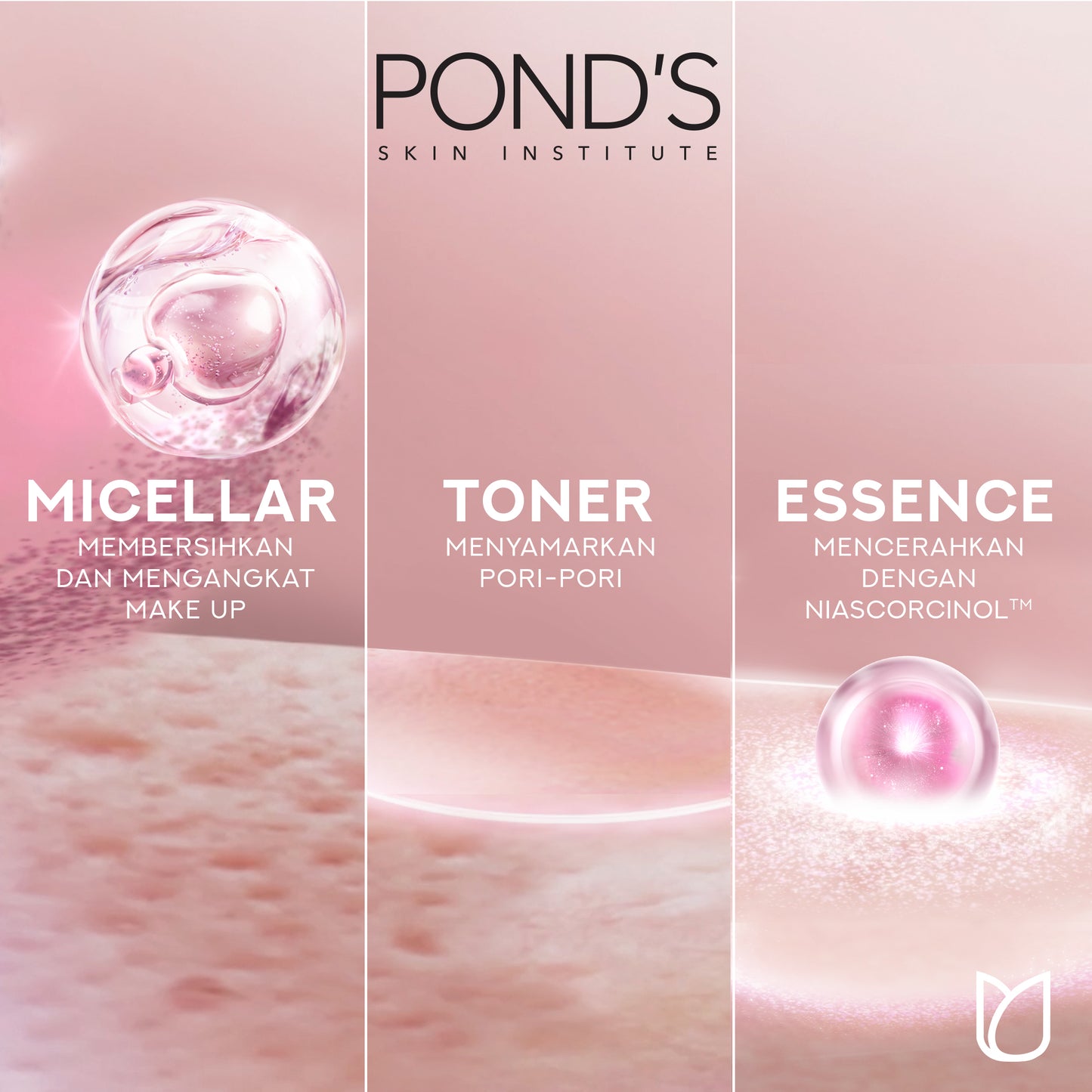 PONDS Pond's Skin Institute Micellar Miracle Water Brightening Niasorcinol 400ml