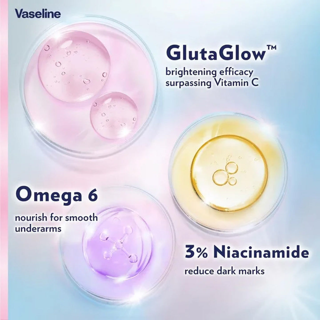 Vaseline GlutaGlow Ampoule Dry Serum Deodorant Bright & Smooth 3% Niacinamide + Omega 6 45ml