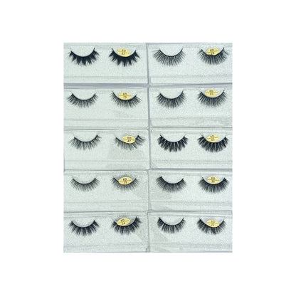 Glamorous Face 6D Mink Hair Eyelashes 10 Pieces (GF 8065)
