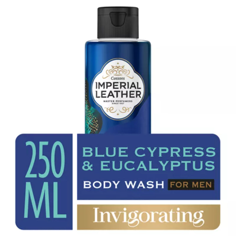 Imperial Leather Invigorating Body Wash for Men Blue Cypress & Eucalyptus 250ml