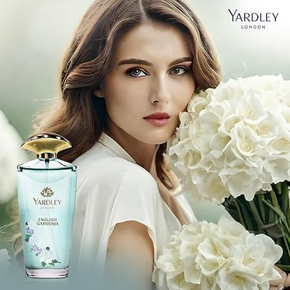 Yardley London English Gardenia Eau de Toilette for Women 125ml - Elegant White Floral Gardenia Fragrance Perfume with Long L