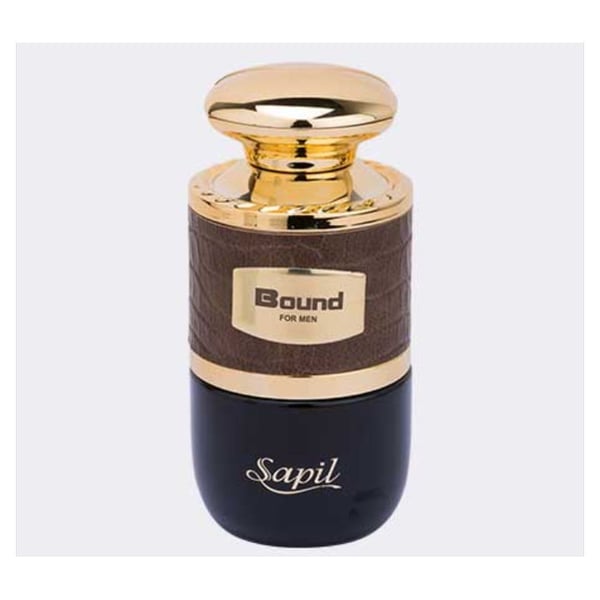 Sapil Bound Eau de Toilette for Men 100ml - Long Lasting Masculine Fragrance with Fresh Woody Aromatic Notes for Daily Wear, 