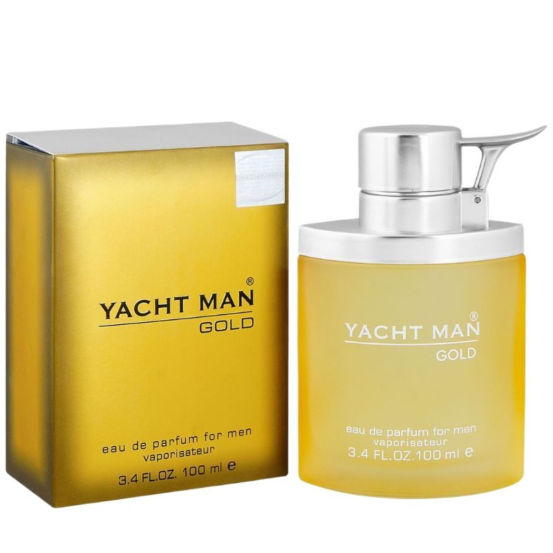 Yachtman Yacht Man Gold Eau de Parfum for Men 100ml - Long Lasting Luxury Warm Masculine Fragrance Spray