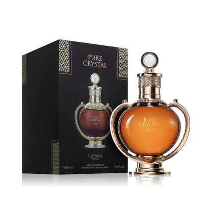 Lattafa Pride Pure Crystal Eau de Parfum 100ml - Long Lasting Fresh Elegant Unisex Fragrance for Men & Women