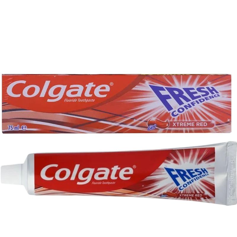 Colgate Fresh Confidence Extreme Fresh Red Gel Toothpaste 75ml Long-Lasting Freshness & Cavity Protection