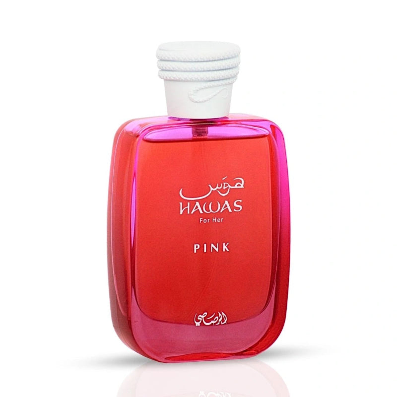 Hawas Pink for Her Eau de Parfum Spray 100ml by Rasasi Long-Lasting Feminine & Floral Fragrance