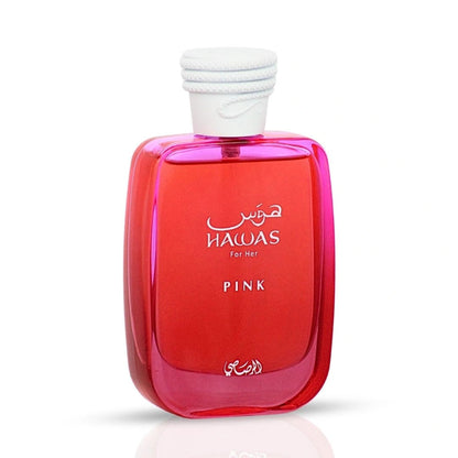 Hawas Pink for Her Eau de Parfum Spray 100ml by Rasasi Long-Lasting Feminine & Floral Fragrance