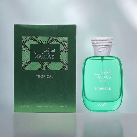 Hawas Tropical Eau de Parfum by Rasasi 100ml for Men Long-Lasting Fresh & Masculine Fragrance