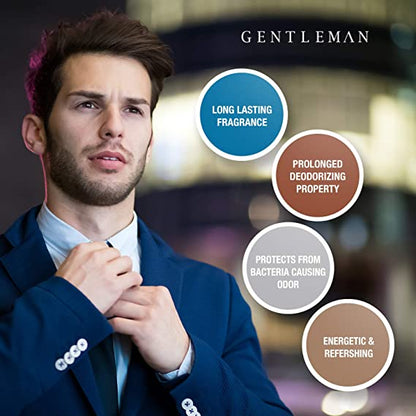 Yardley London Gentleman Classic for Men Body Spray 150 ml Timeless Masculine Fragrance & Long-Lasting Freshness