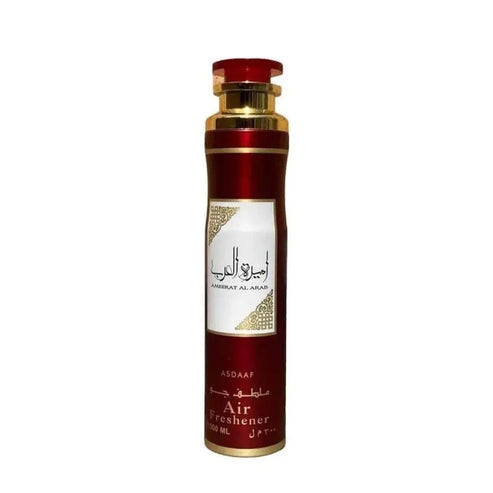 Lattafa Ameerat Al Arab Air Freshener 300ml – Long Lasting Luxury Elegant Floral Oriental Room Spray for Home & Office
