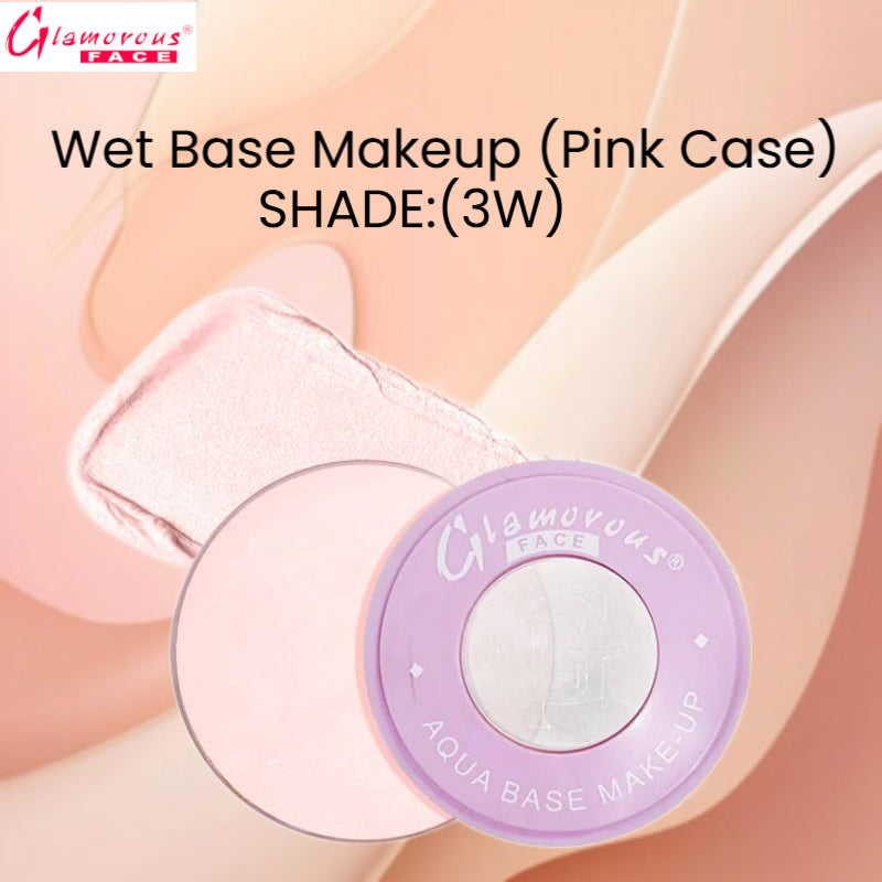 Glamorous Face Wet Base Makeup (Pink Case) (Shade:3W)