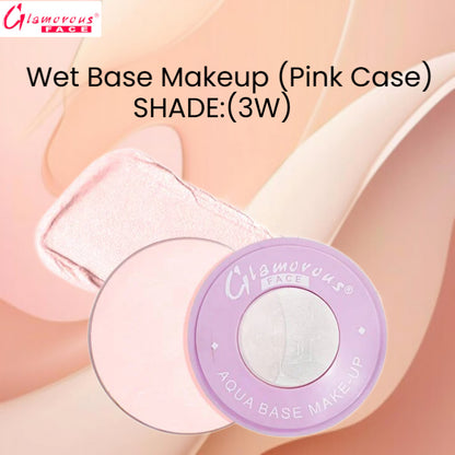 Glamorous Face Wet Base Makeup (Pink Case) (Shade:3W)