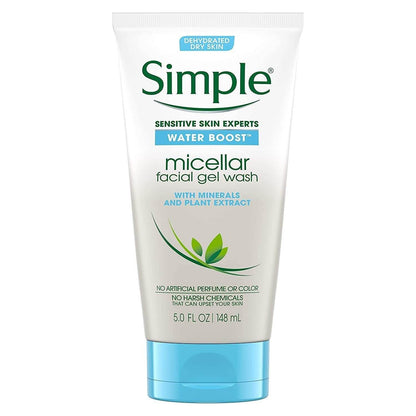 Simple Water Boost Micellar Facial Gel Wash 150 ml Hydrating Cleanse & Refreshing Care