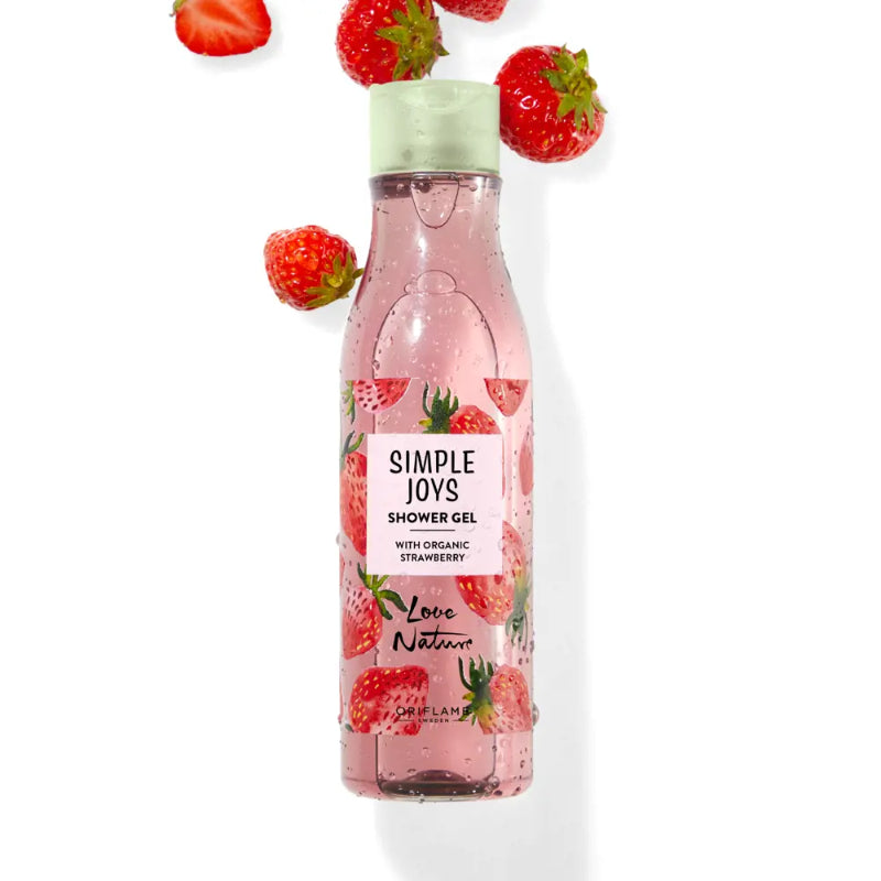 Oriflame Simple Joys Shower Gel Strawberry Love Nature 250ml