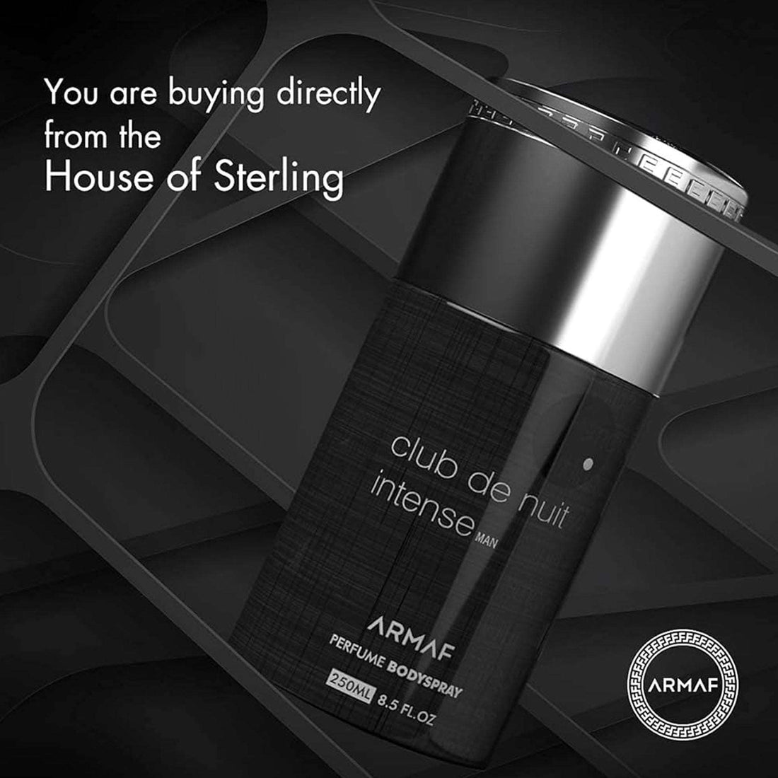 Armaf Club De Nuit Intense Perfumed Body Spray 250ml Long-Lasting Bold & Masculine Fragrance