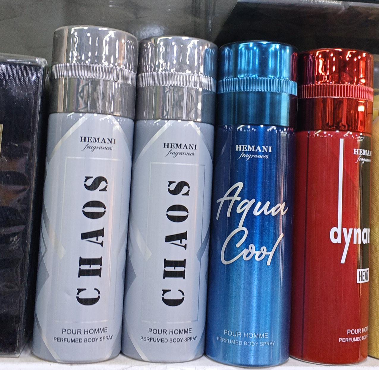 Hemani Fragrances Chaos Pour Homme Perfumed Body Spray 200ml Long-Lasting Bold & Masculine Fragrance